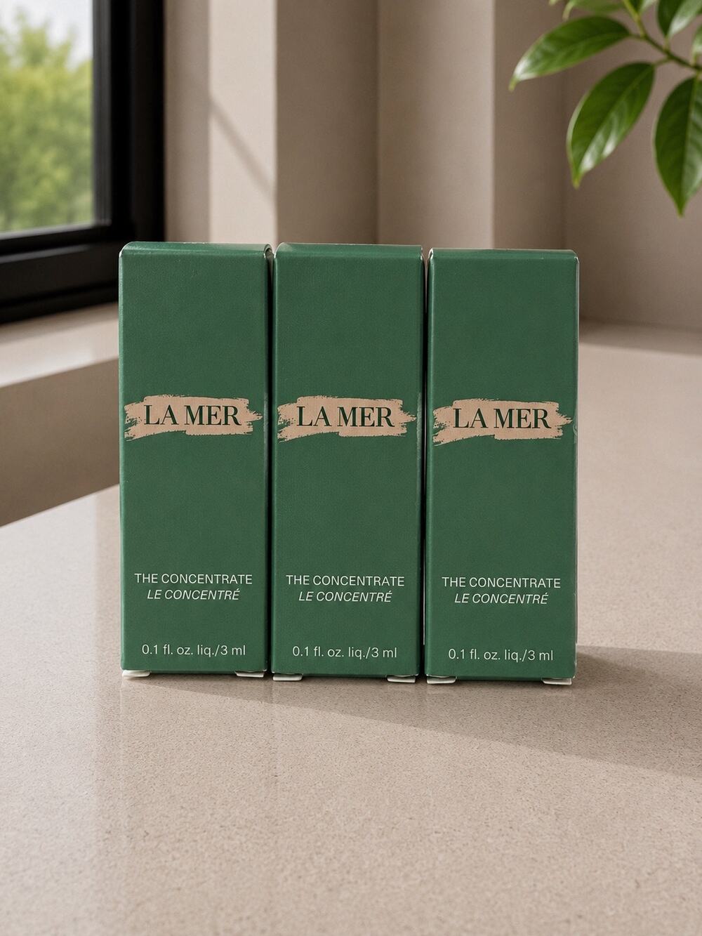 $90 La Mer The Concentrate 3mL x3 Bundle Mini Serum New Travel Size